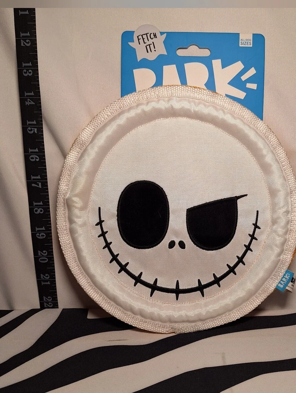 NWT Bark Nightmare Before Christmas The Pumpkin Fling Dog Toy All Dog Sizes